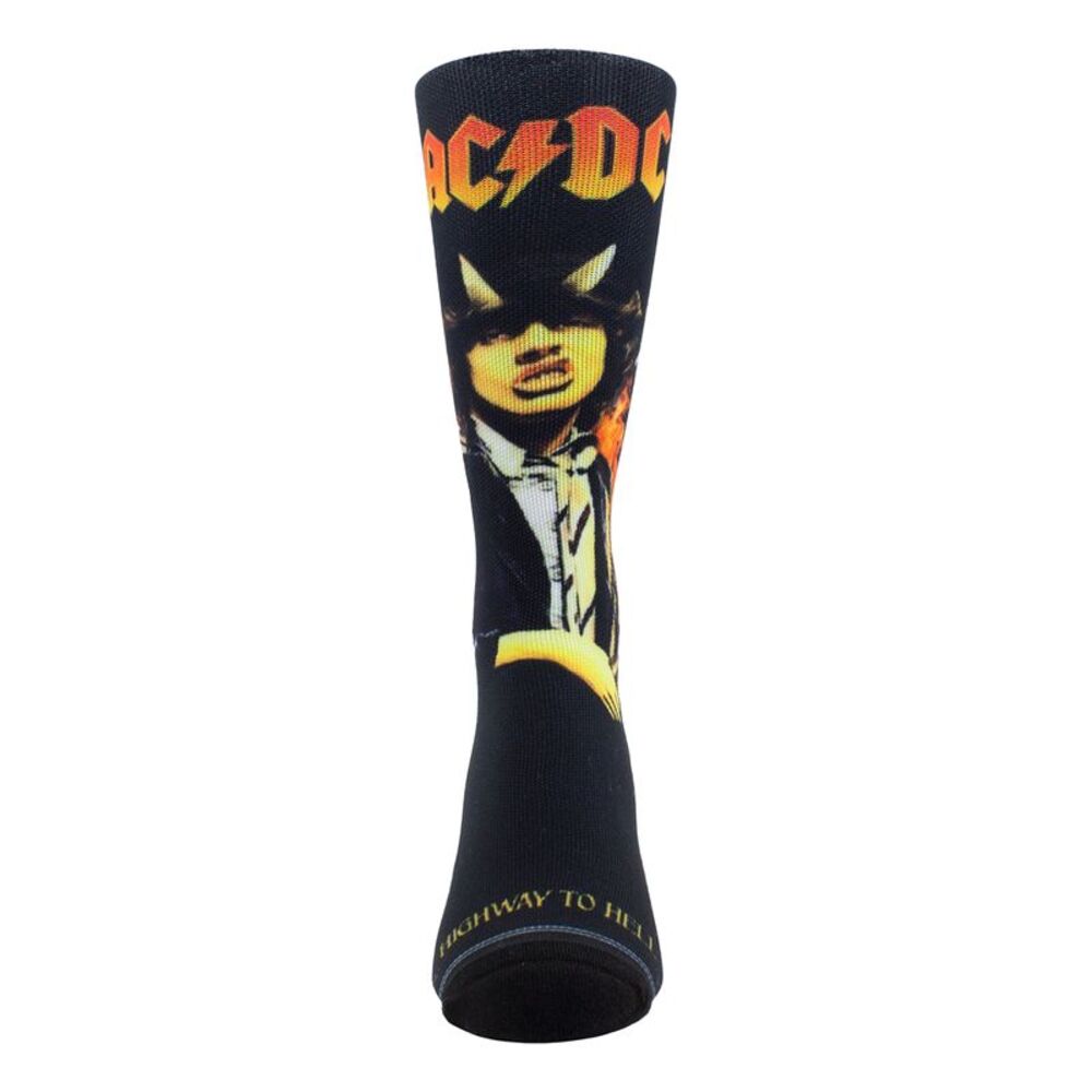 AC/DC Unisex Adult Highway To Hell Sublimation Crew Socks / Black